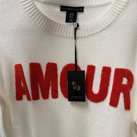 Valentines Day Sweater - Amour Sweater - Picture 4 of 4